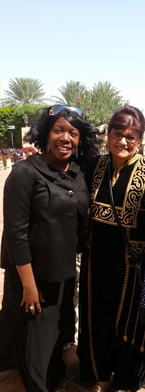 With the host of the house tour.